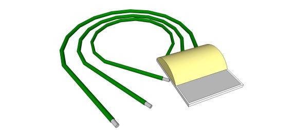 3-wire construction, extended wires 3-wire construction, extended wires